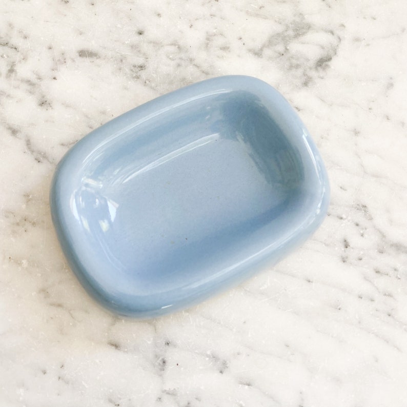 Vintage Ceramic Soap Dish. 1990s Baby Blue Soap Dish. Vintage Etsy