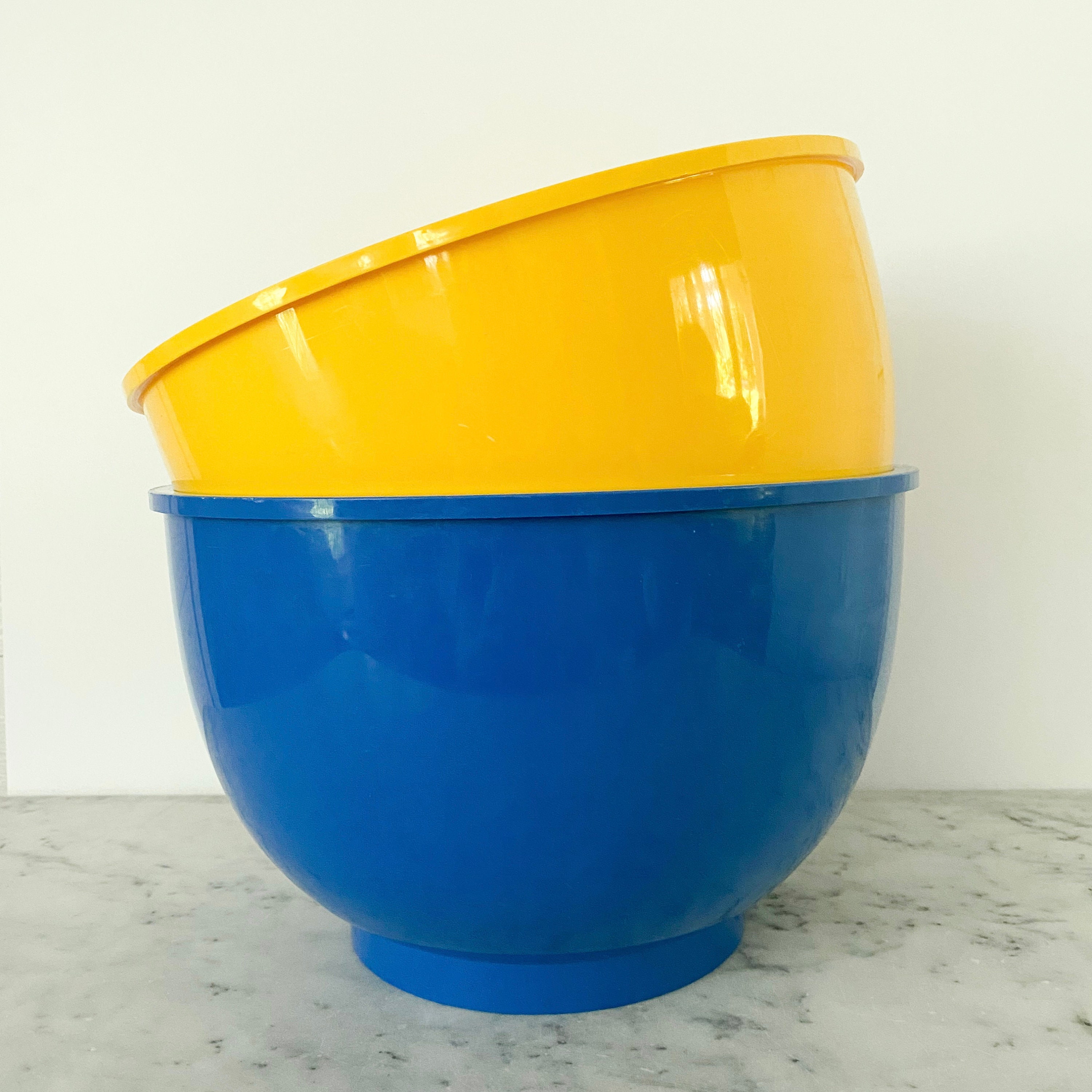 1970s Dansk Melamine Serving Bowls, Choose Yellow or Dansk
