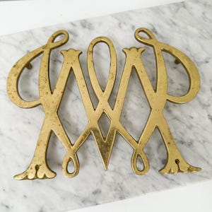 Vintage George Washington Cipher Trivet 1951, Monticello Virginia Metalcrafters Trivet