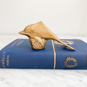 Vintage Brass Dolphin, Mid Century Brass Dolphin Paperweight, Vintage Brass Animal Figurine, Gold Dolphin Figurine