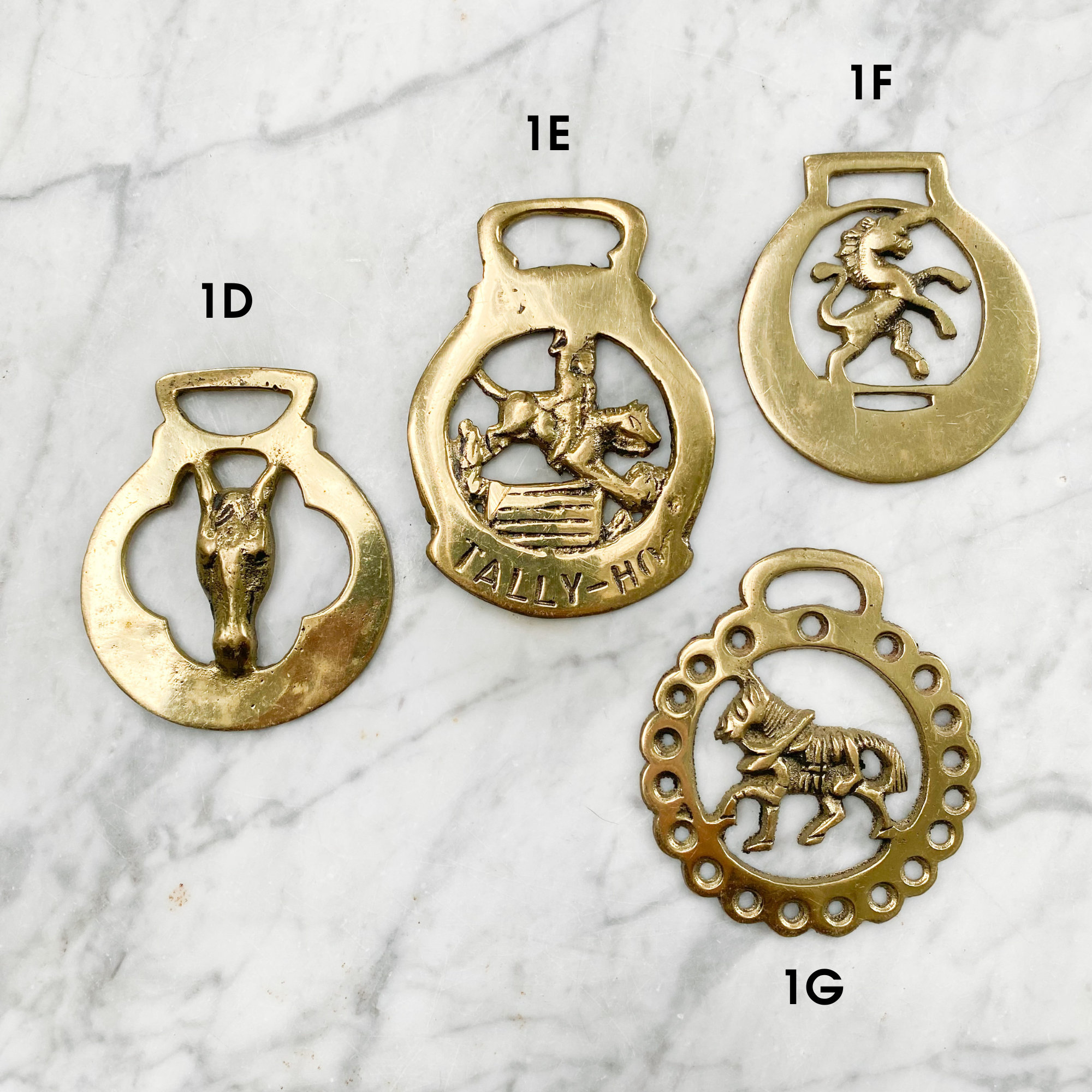 Vintage English Horse Brass Medallions Sold Individually, Brass Bridle  Harness Medals, Antique Vintage Horse Brass Ornaments Made in England 