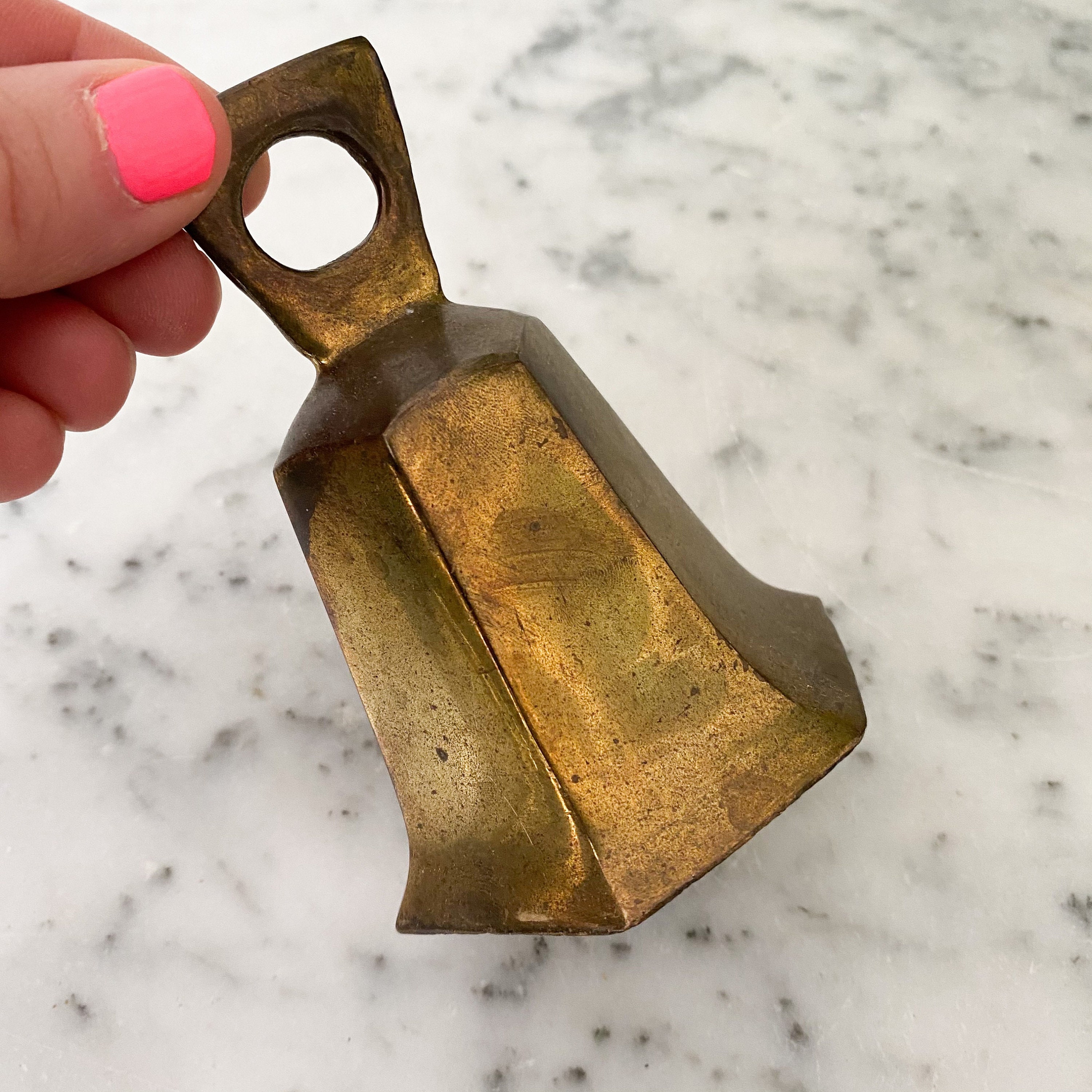 Brass Cow Bell. Vintage Brass Cow Bell. Vintage Brass Bell. Etsy