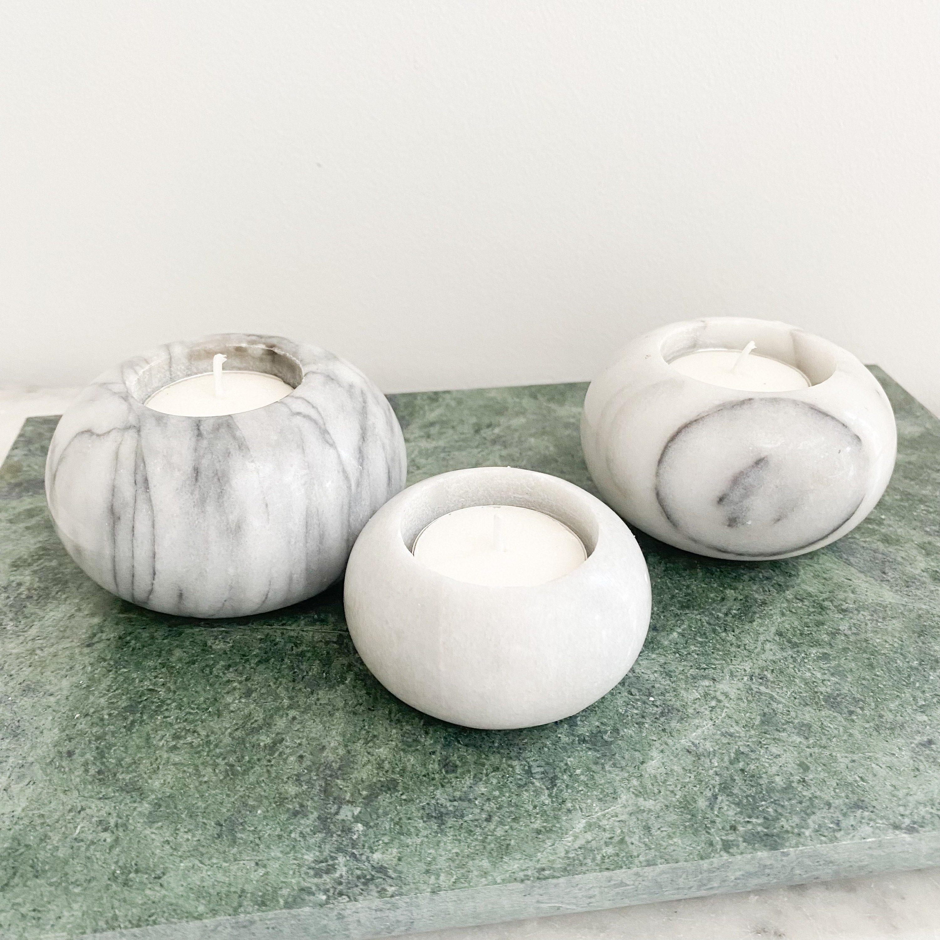 Marble tea light holder deals