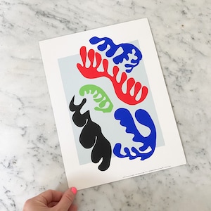 Le Lagon 1991 Vintage Henri Matisse Lithograph Published by Graphique de France. Limited Edition Matisse Print. Modern Abstract Art