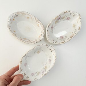 Antique Henry Alcock & Co. Semi-Porcelain Soap Dish Made in Cobridge England Sold Separately, Vintage White Floral Soap Dish Oval image 14