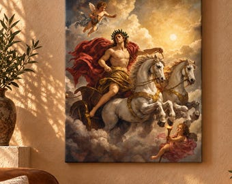 Apollo Wall Art, Sun Chariot Framed Canvas or Poster