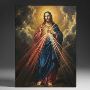 Divine Mercy Jesus Canvas Print | Catholic Christian Wall Art | Gift | Mothers Day Gift