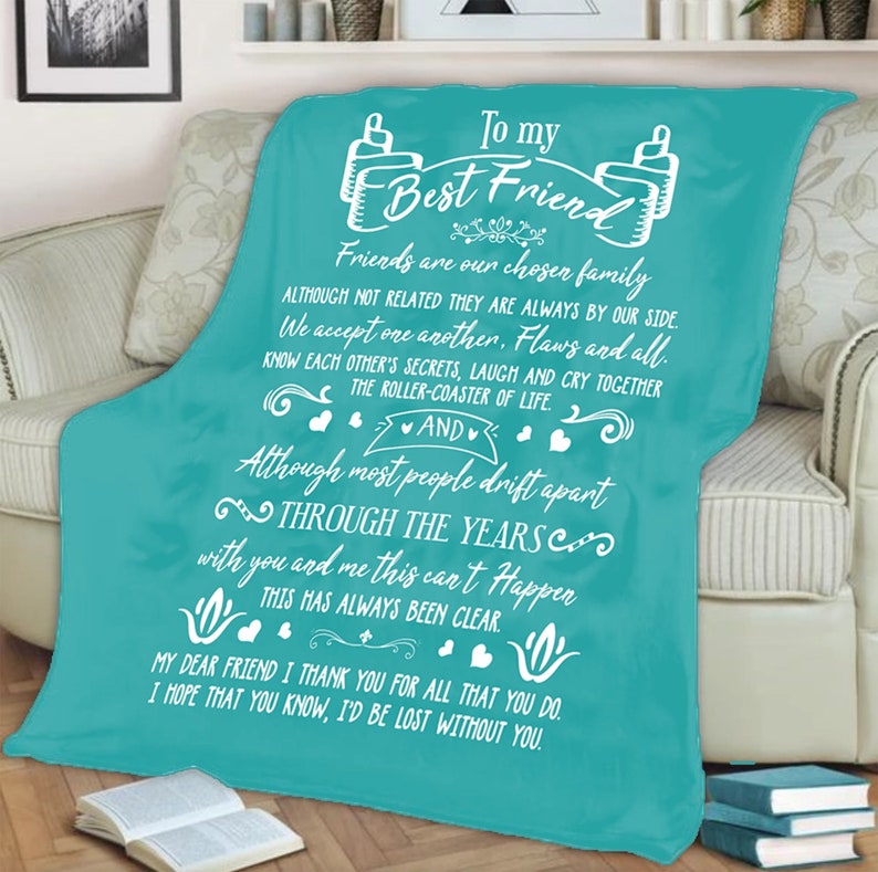 Fleece Blanket Best Friend Gift/Best Friend Blanket/Best Etsy
