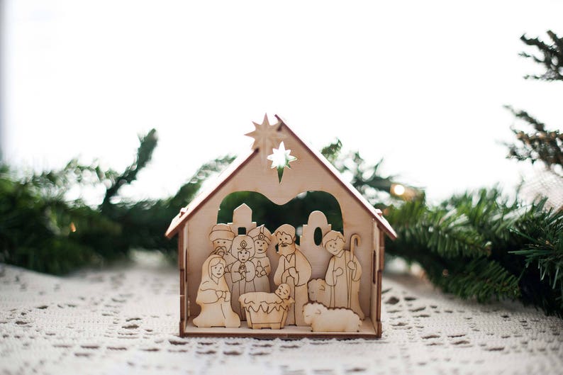 DIY Nativity Kit  Small Christmas Nativity Set for kids  by image 1