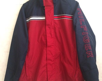 RARE Vintage Tommy Hilfiger Spell Out At Hand Size M Condition Like New 100% Nylon
