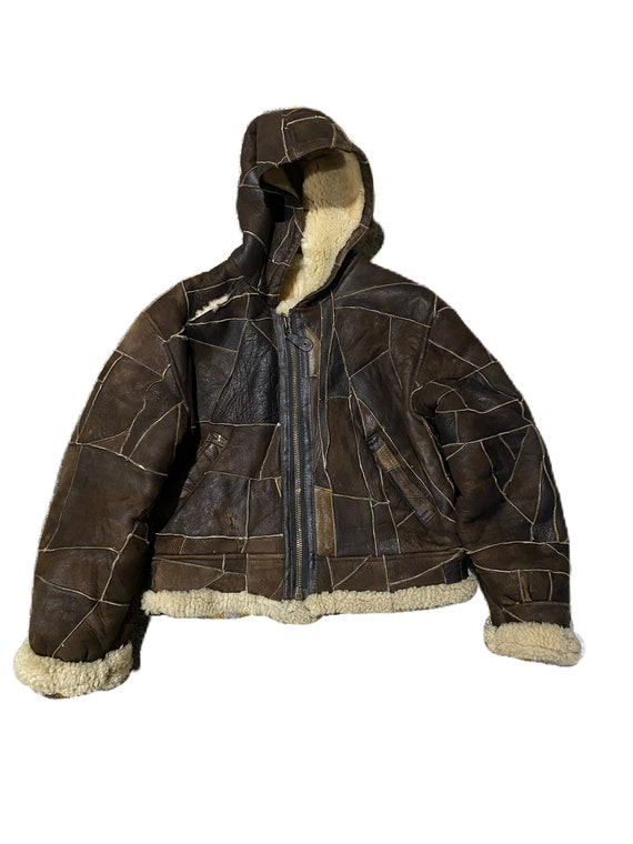 Vintage Military Sheepskin Jacket, Patchwork Style, Buzz Rickson, Schott, Avirex, Aero Leather - Etsy Vintage Military Sheepskin Jacket, Patchwork Style, Buzz Rickson, Schott, Avirex, Aero Leather - Etsy