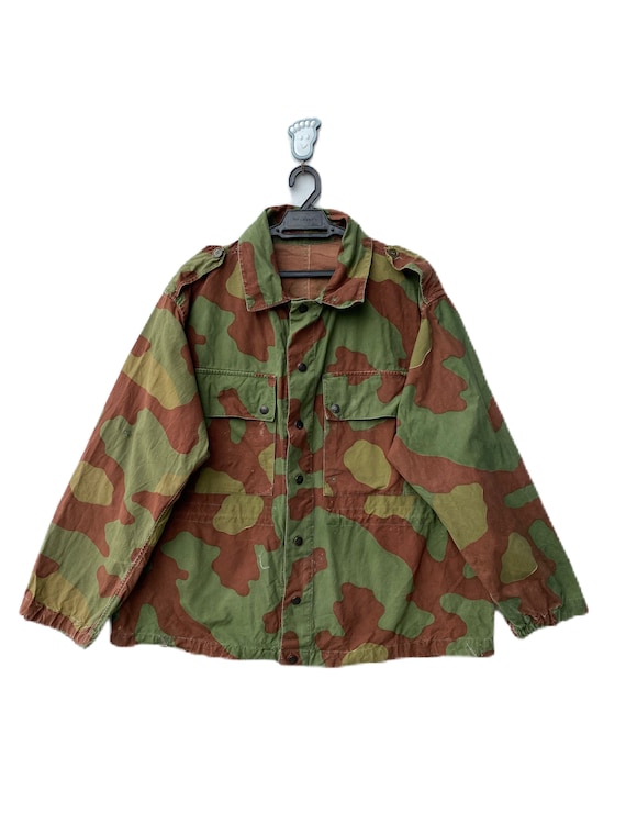 Vintage British Military Jacket, Stencil Number, Camo… - Gem