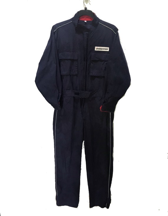 Vintage Bridgestone Coverall Japan Automobile Des… - image 2