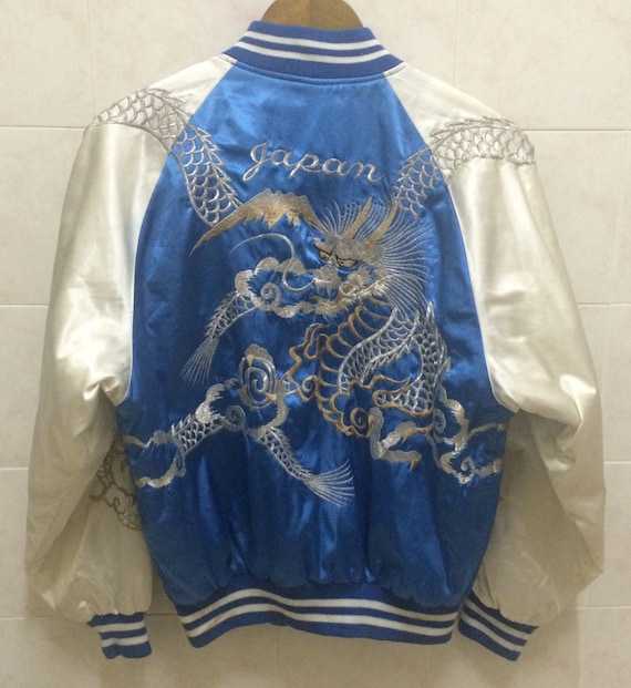Vintage Embroidered Souvenirs Japanese Sukajan Jacket, Dragon, Yakuza, Hip Hop, Bombers Jacket, Size L Rare - Etsy Canada Vintage Embroidered Souvenirs Japanese Sukajan Jacket, Dragon, Yakuza, Hip Hop, Bombers Jacket, Size L Rare - Etsy Canada