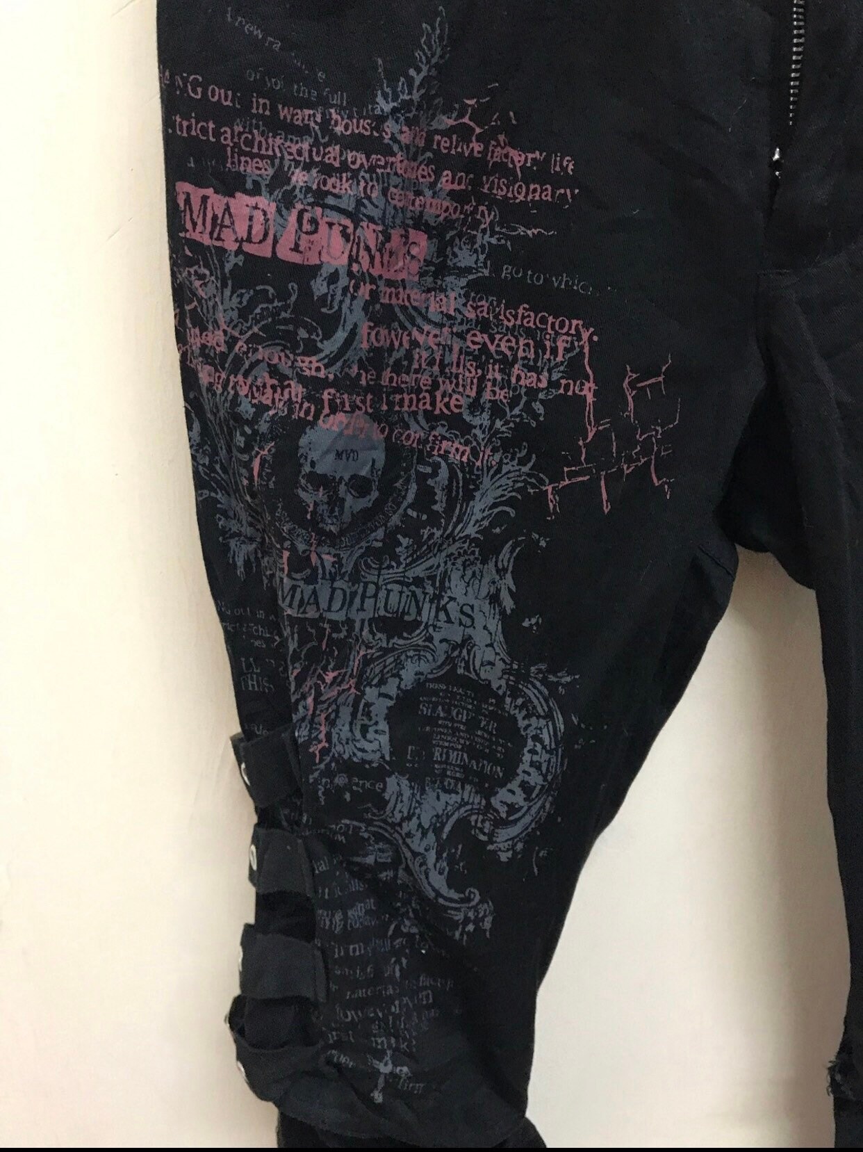 Vintage Japanese Brand Mad Punk Casual Pants Bondage Vintage Japanese Brand Mad Punk Casual Pants Bondage
