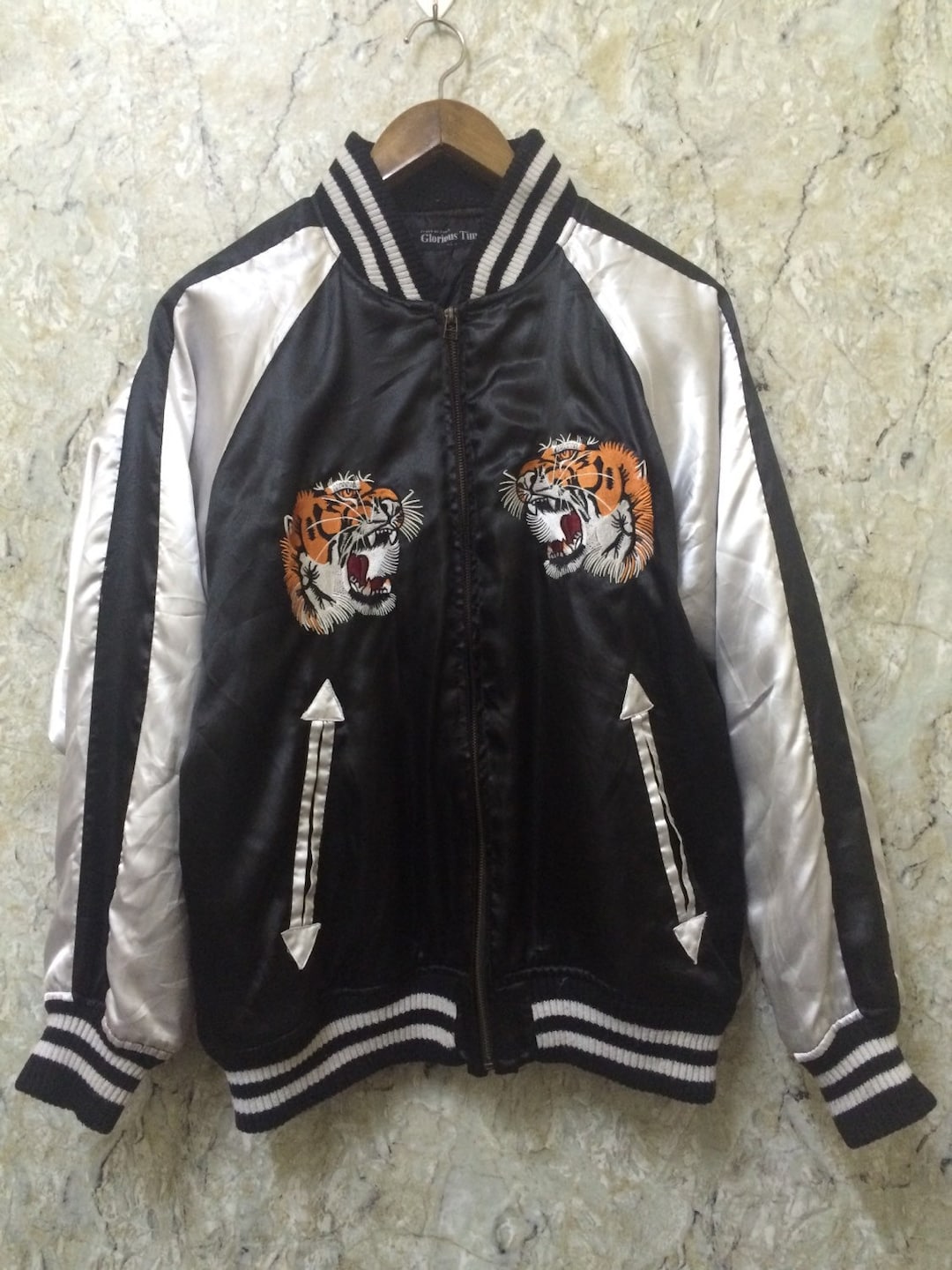 Vintage Embroidered Japanese Souvenirs Sukajan Varsity Vintage Embroidered Japanese Souvenirs Sukajan Varsity