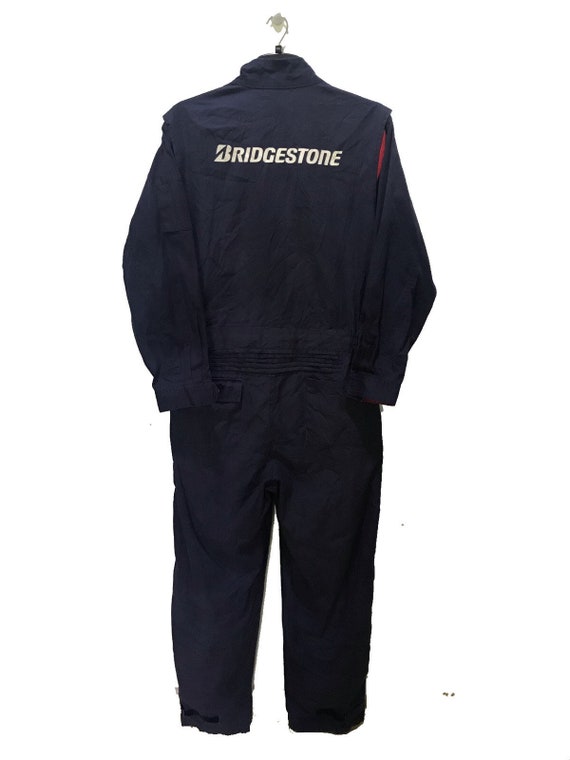 Vintage Bridgestone Coverall Japan Automobile Des… - image 1