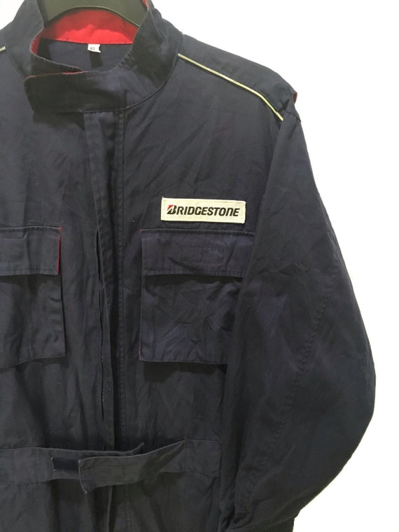 Vintage Bridgestone Coverall Japan Automobile Des… - image 3