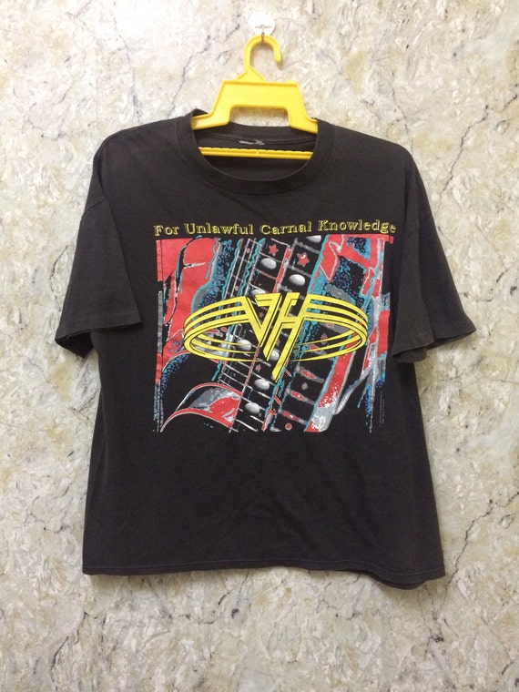 Vintage 90s Van Halen Band T Shirt Rock Band Punk Rock Etsy