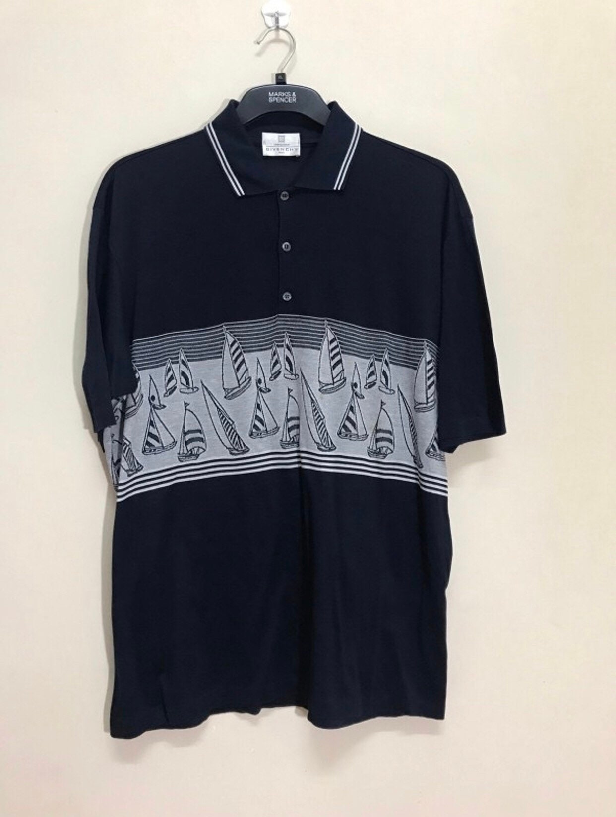 Vintage Polo Shirt Givenchy Gentleman Paris Sailorboat Design - Etsy Canada