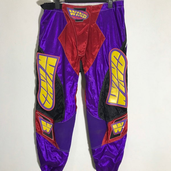 FREE SHIPPING Vintage Motocross Pants Wind Kevlar BMX Fox Racing Spirit Extreme Rare