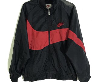 black nike windbreaker vintage