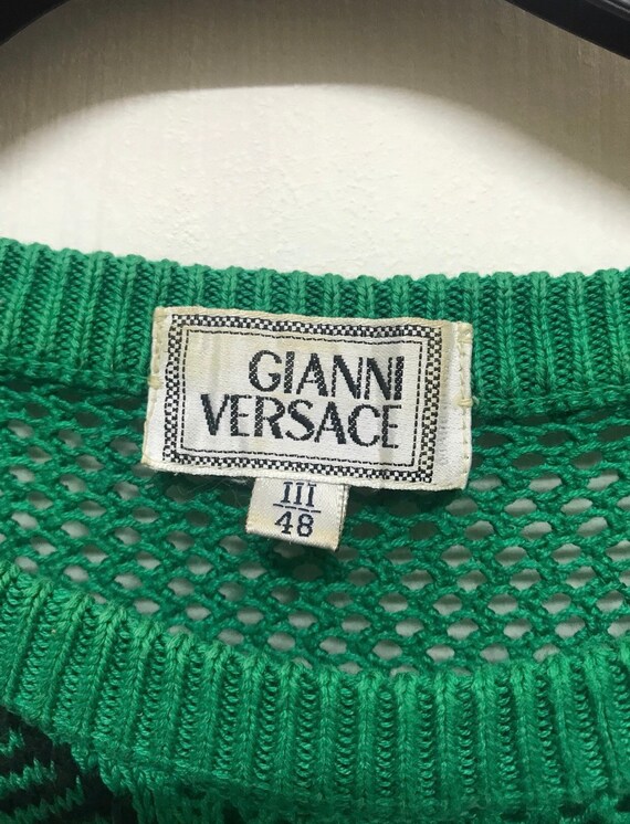 Vintage Knitwear Gianni Versace Jeans Couture Med… - image 4