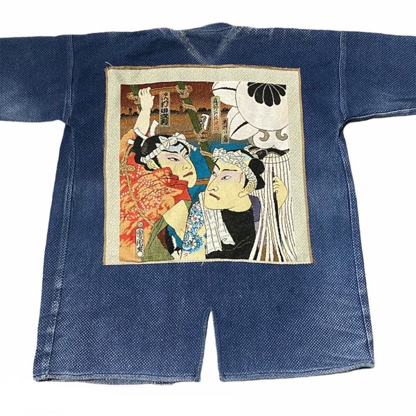 Vintage Visvim Kapital Japanese Kimono Indigo Design Casual Jacket Japan Classic Style Indigo Jacket Rare