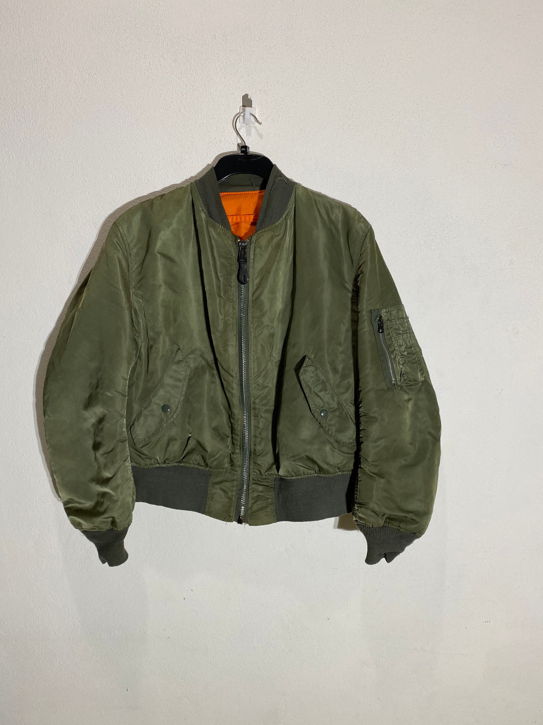 Vintage Bombers Jacket Alpha Industries Made in USA Avirex, USN, - Etsy  Israel