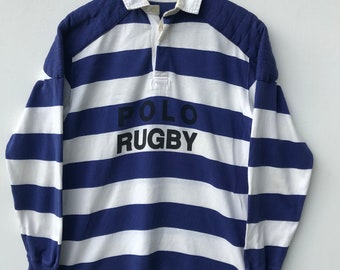 Vintage Polo Ralph Lauren Polo Rugby Hip Hop Stripe Shirt Polo Sport, Polo Stadium Rare