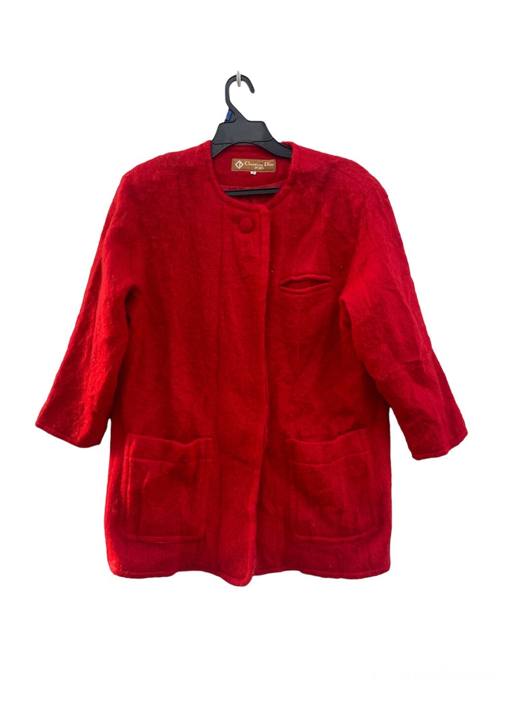 Vintage Luxury Christian Dior Mohair Jacket Red Dior Etsy