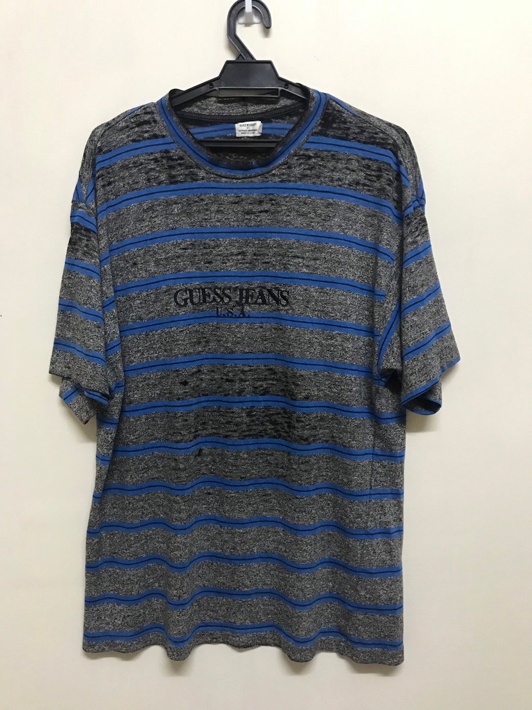 Guess striped t shirt asap online
