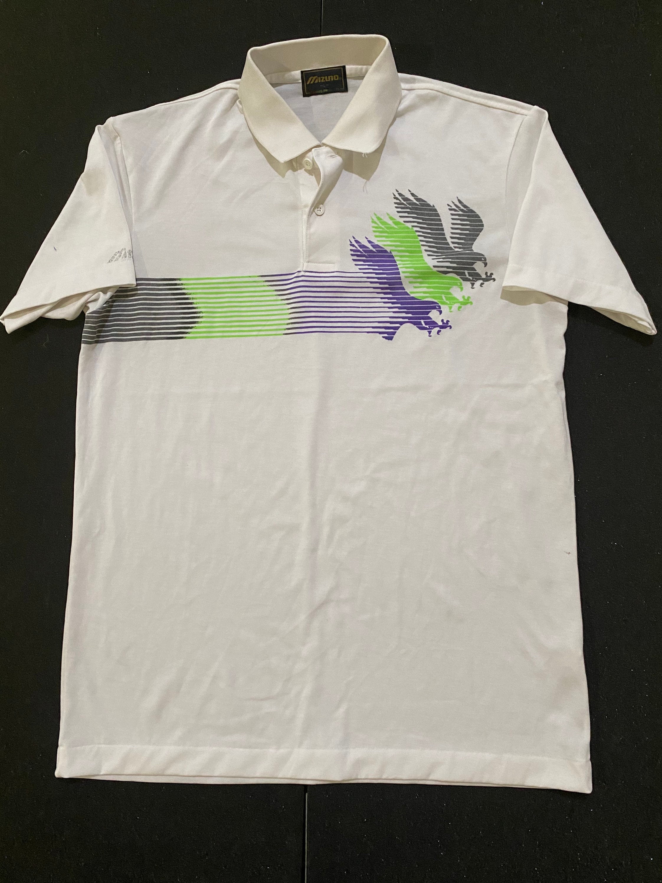Mizuno Ivan Lendl Mizuno Ivan Lendl Polo Shirt Eagle Print