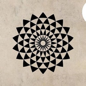 Geometric Wall Decal ILLUSION Sticker Art Decor Bedroom Design Mural interior design Buddha sacred geometry