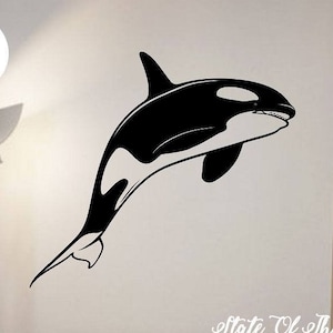 Orca Whale Killer Whale Vinyl Wall Decal Sticker Art Decor Bedroom ...