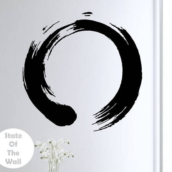 Zen Circle  Wall Decal Vinyl Sticker Art Decor Bedroom Design Mural interior design meditation buddha peace japanese