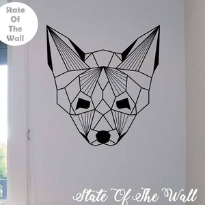Geometric Fox Wall Decal Sticker Art Decor Bedroom Design Mural animals living room decor