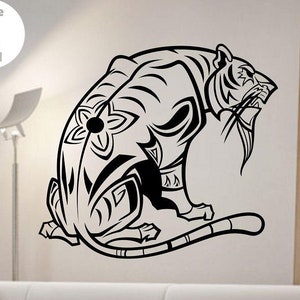 Tiger Wall Decal Sticker Art Decor Bedroom Design Mural Animal Lover ...