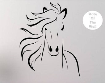 Horse Wall Decal Vinyl Sticker Art Decor Bedroom Design Mural interior design animals