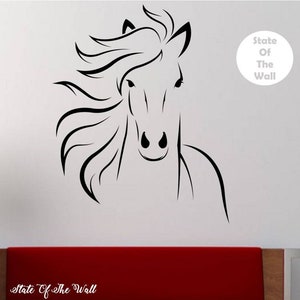 Horse Wall Decal Vinyl Sticker Art Decor Bedroom Design Mural interior design animals