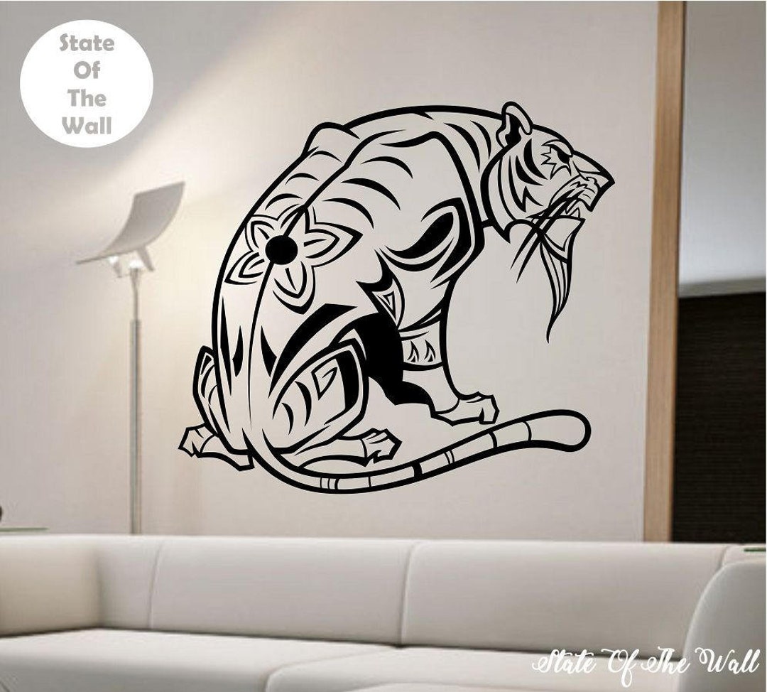 Tiger Wall Decal Sticker Art Decor Bedroom Design Mural Animal Lover ...