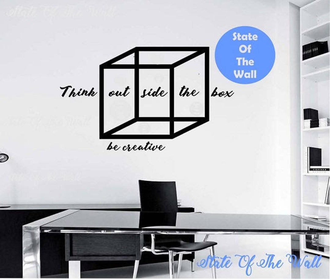 Think Outside the Box Wall Decal Design Mural Interior Design Science ...