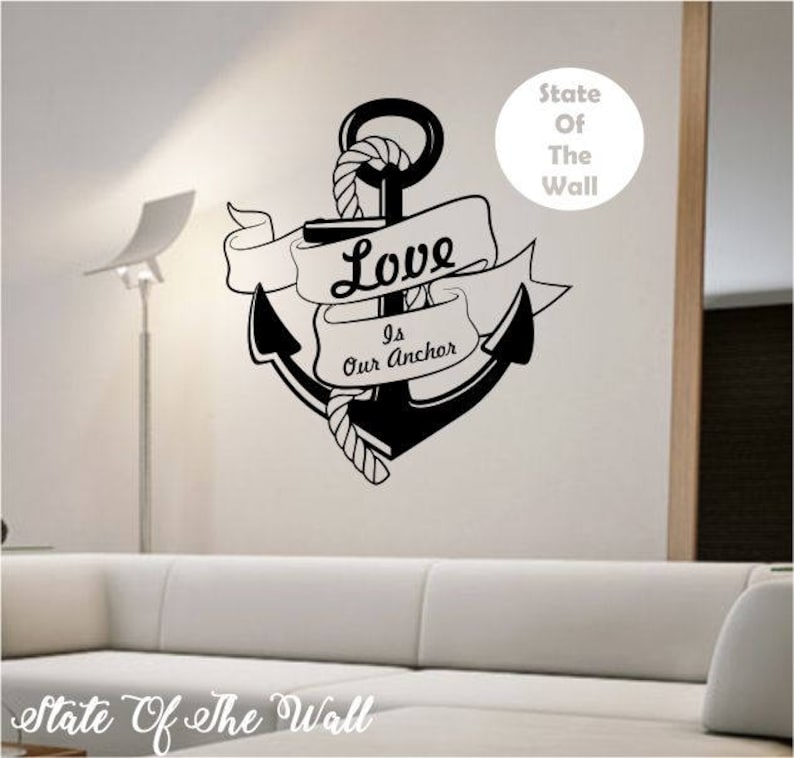 Anchor Wall Decal Love Is Our Vinyl Sticker Art Decor
