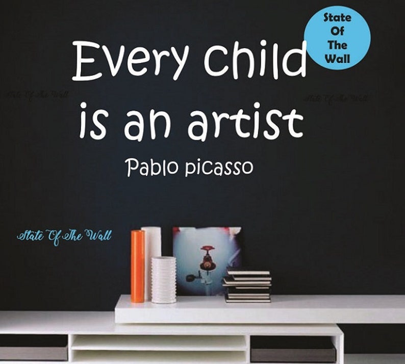 Every Child is an Artist Wall Decal Sticker Art Decor Bedroom Etsy