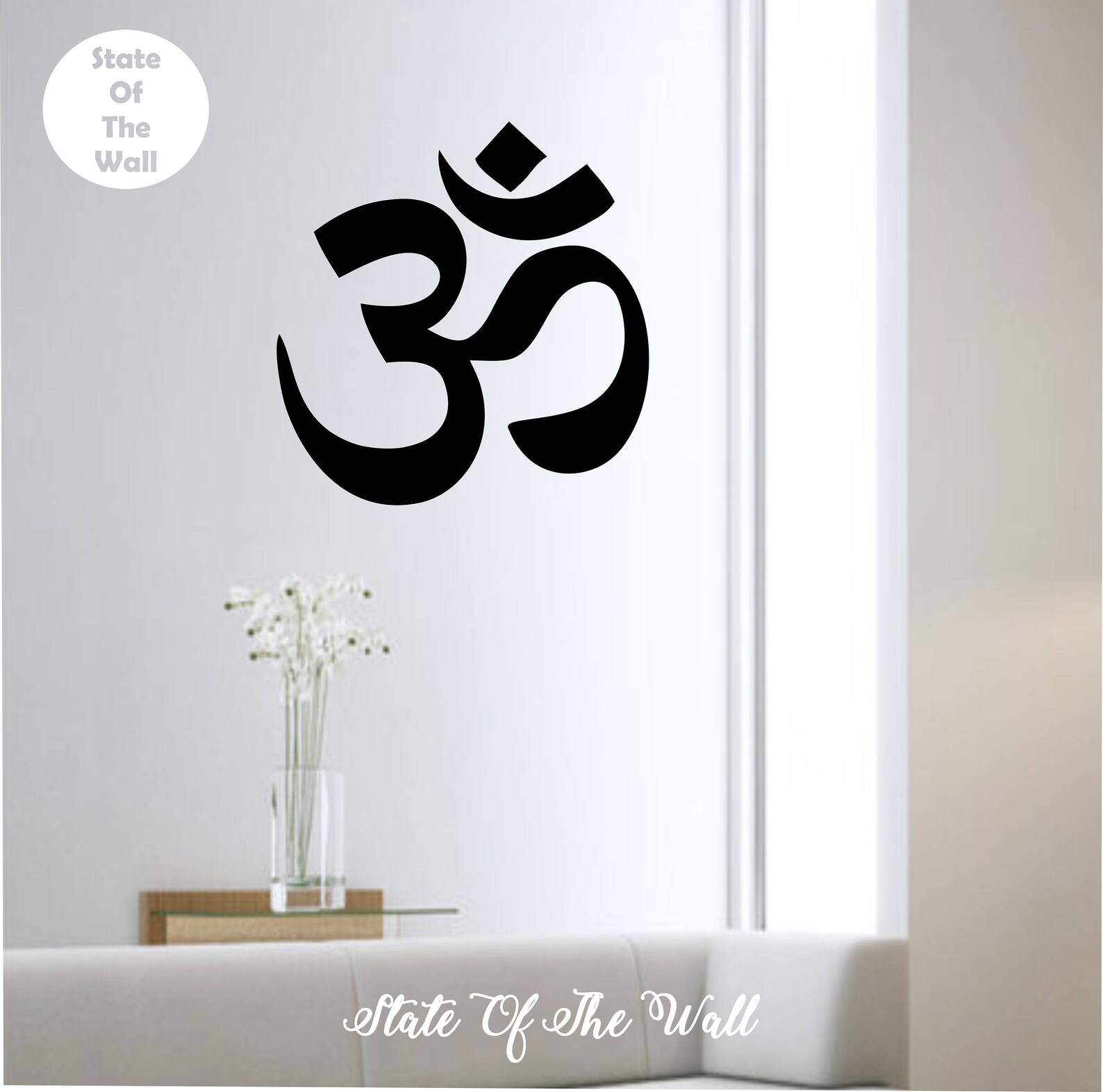 Om Wall Decal Sticker Art Decor Bedroom Design Mural Buddah Etsy