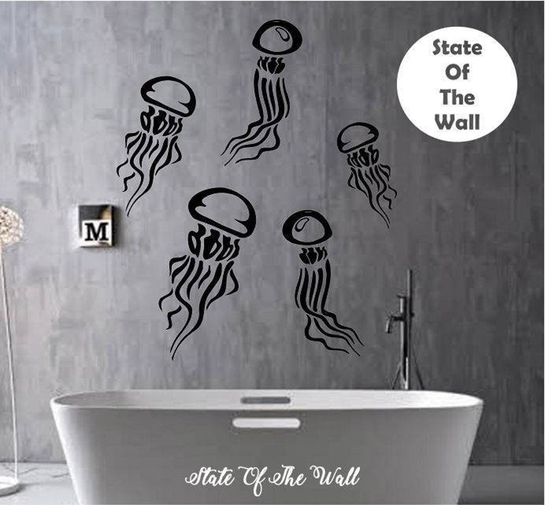 Jellyfish Wall Decal Vinyl Sticker Art Decor Bedroom Design Etsy
