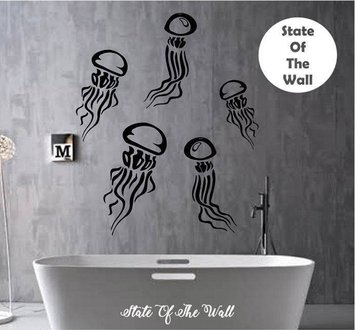Jellyfish Wall Decal Vinyl Sticker Art Decor Bedroom Design Etsy