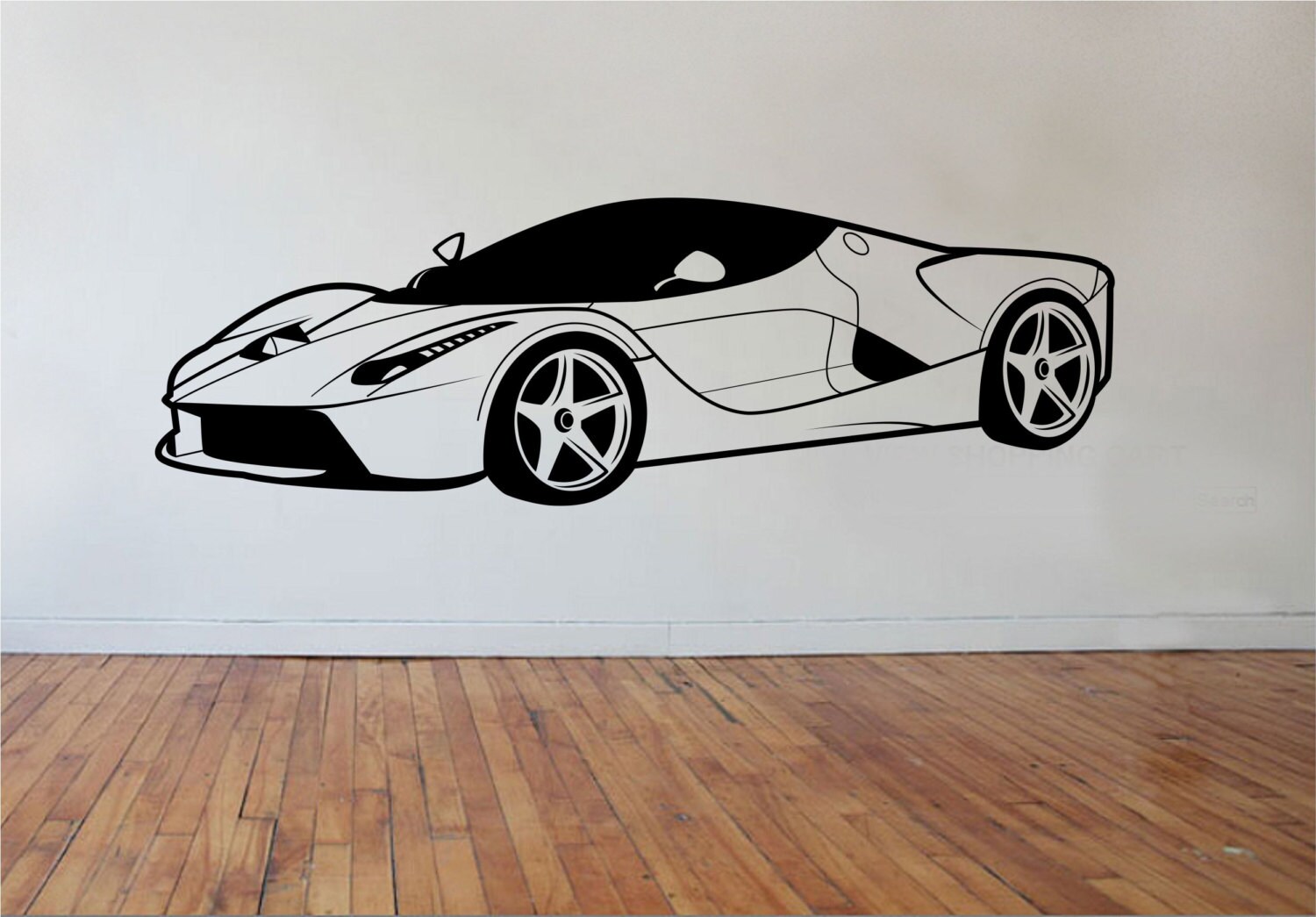 Sports Car Wall Decal Version 2 Vinyl Sticker Art Decor Etsy