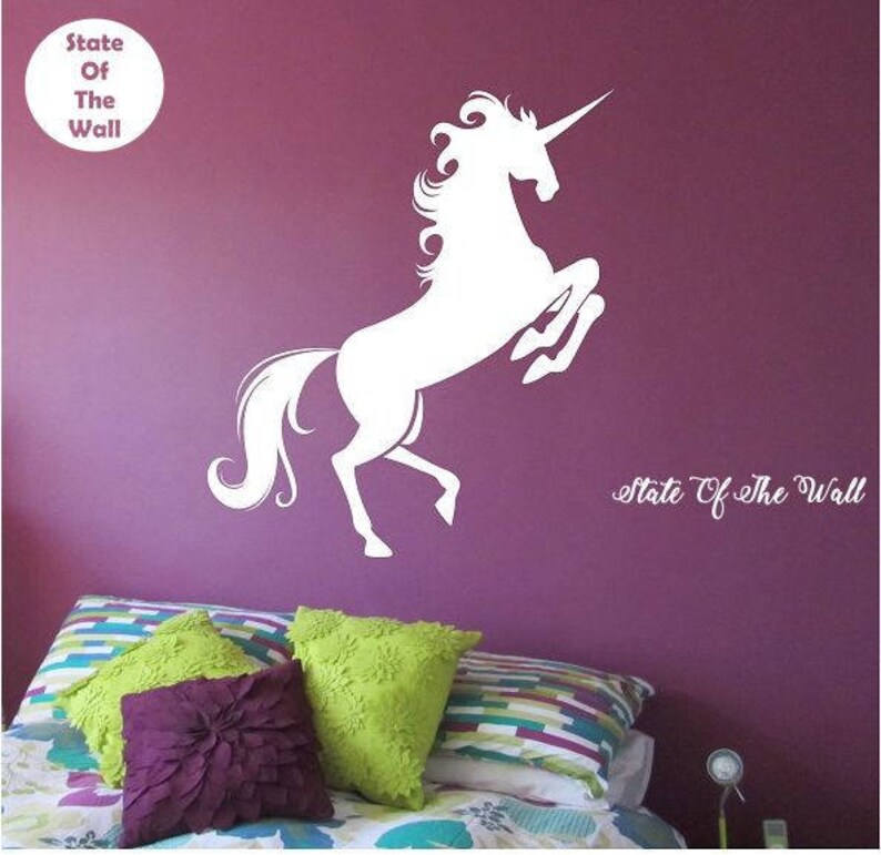 Unicorn Wall Decal Sticker Art Decor Bedroom Design Mural Etsy