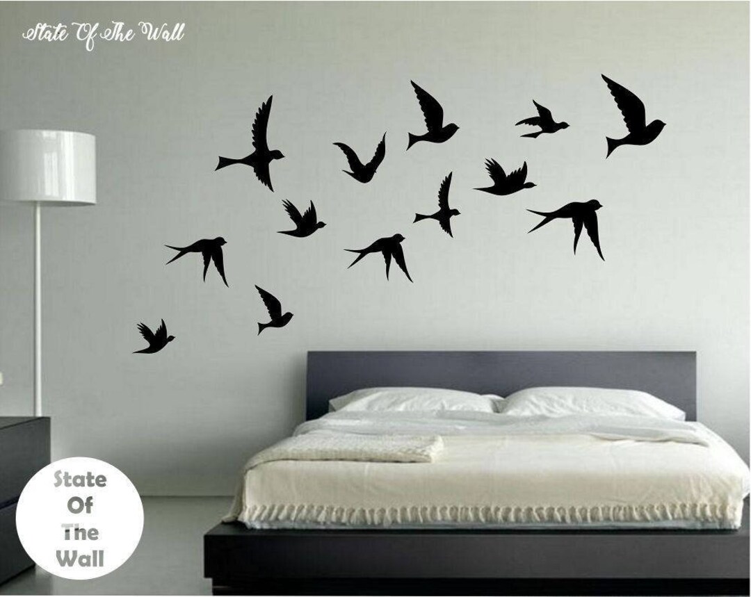 Flying Birds Wall Decal Vinyl Sticker Art Decor Bedroom Design Mural ...